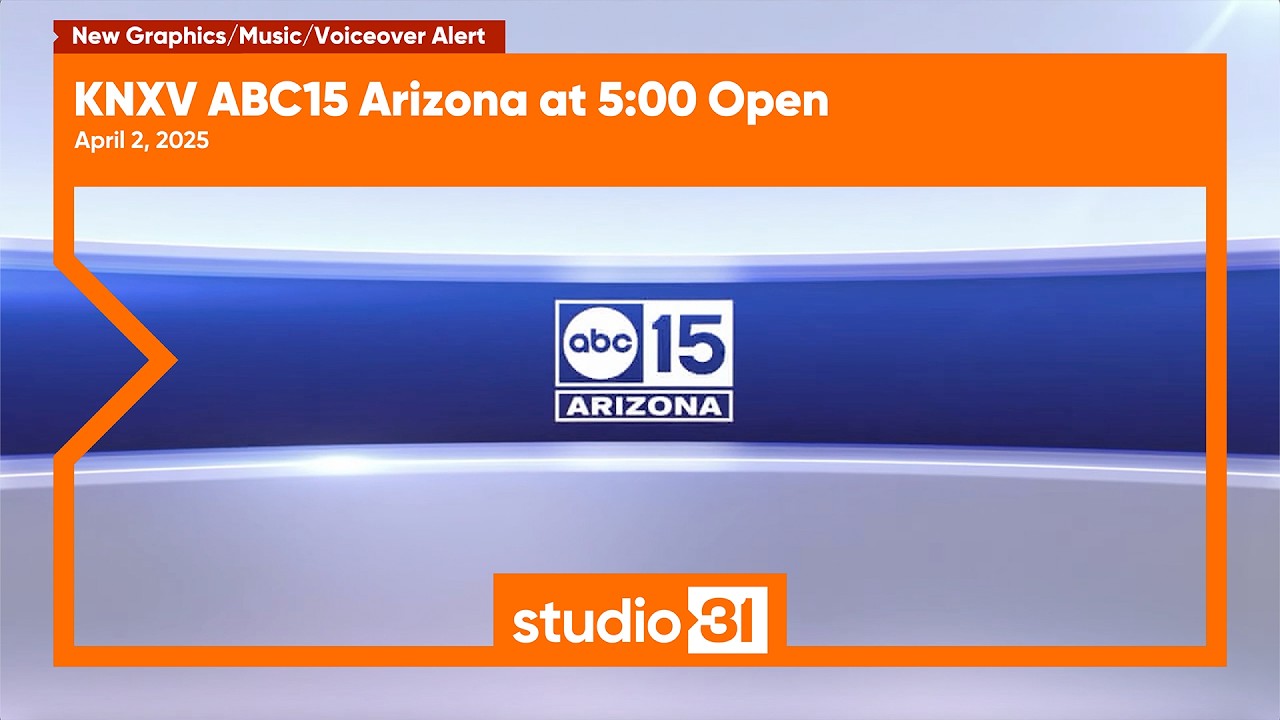 KNXV ABC15 Arizona at 5:00 Open, 4/2/2026 (New Graphics/Music