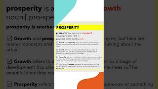 #shorts #synonyms  #languagelearningtips #prosperity