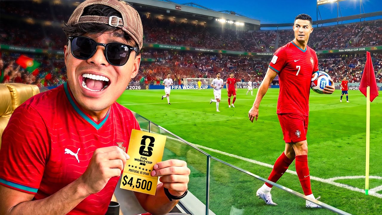 I Spent $4,500 To Watch Cristiano Ronaldo Play Live 😳⚽