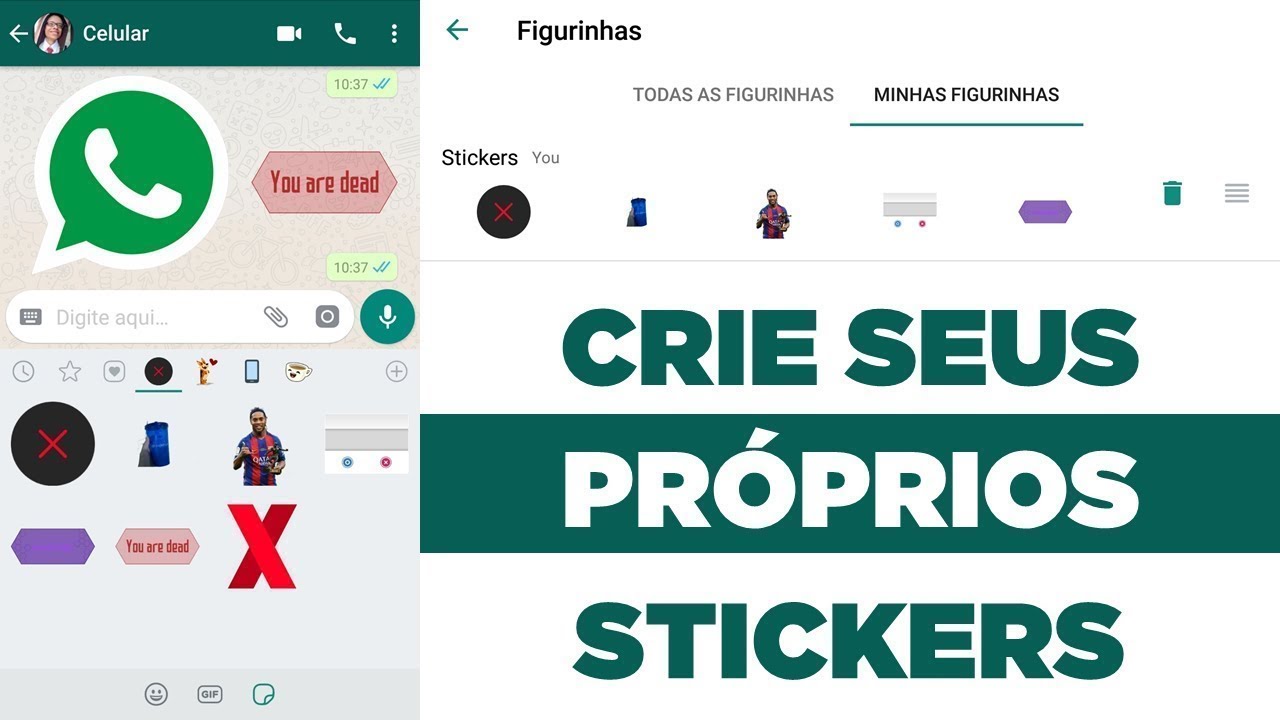 Como Fazer Figurinhas Para O Whatsapp Stickers Youtube