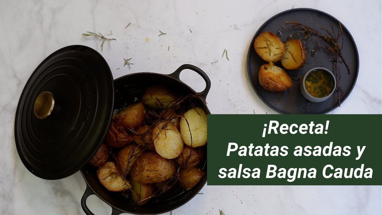 Patatas al horno con Bagna Cauda - YouTube