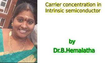 Carrier Concentration in intrinsic semiconductor