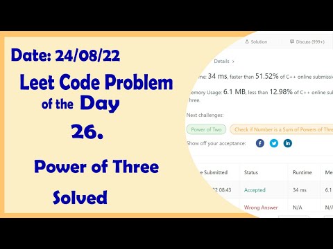 Power of Three || Leetcode Daily Challenge