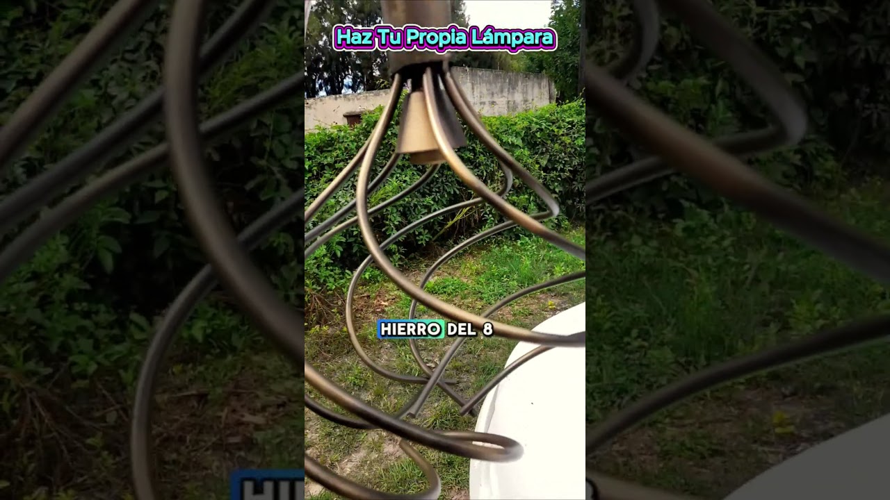 Herrería:🔥 Haz tu Propia Lámpara con Material Reciclado 