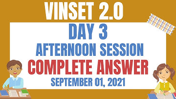 VINSET 2.0 DAY 3 ANSWER KEY 5/5 |Game-Based Learning Using Minecraft Education Edition-Exit Quiz