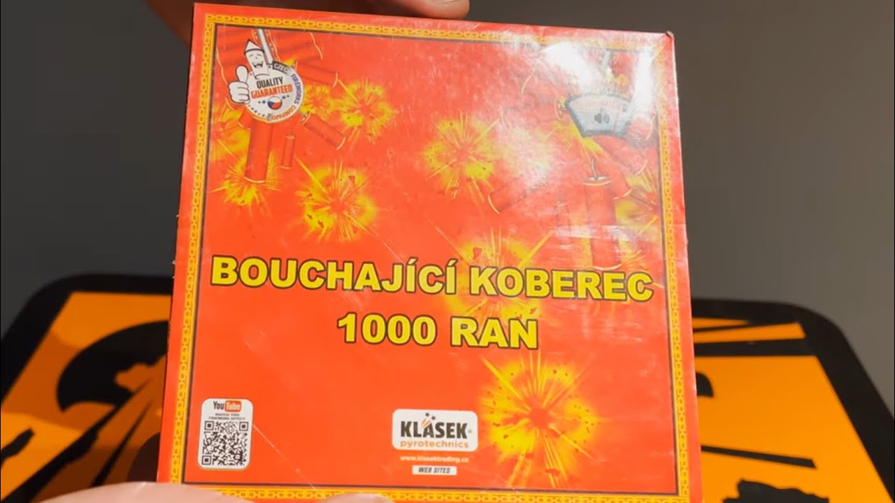 K1000R : Celebrations Cracker 1000 Shots : Klasek Pyrotechnics : Bouchajici Koberecek
