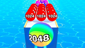 Ball Run 2048 | Game Play Trick | BOSS Level 1 to 11 NOOB PRO HACKER (iOS, Android)