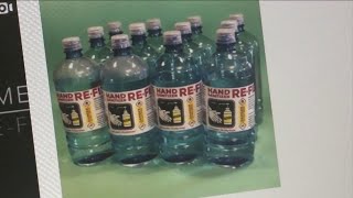 FDA warns of hand sanitizer packaged in food, drink containers