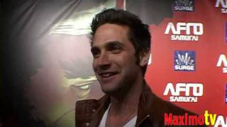 BRANDON BARASH Interview at AFRO SAMURAI Launch Party Arrivals