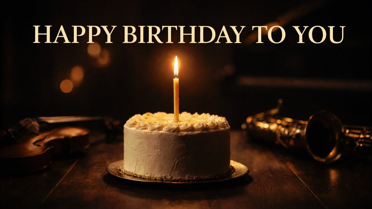 🎂 С Днём рождения! 🎶 | Оригинальная джазовая песня ко дню рождения (скрипка, фортепиано, саксофон...