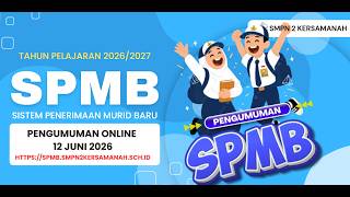 PANDUAN: MELIHAT PENGUMUMAN DITERIMA ATAU TIDAKNYA PENDAFTARAN MURID BARU TAHUN PELAJARAN 2026 2027