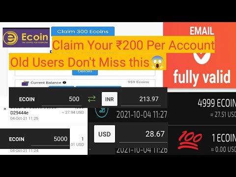 Ecoin ਸਾਰੇ ਨਵੀਨਤਮ ਅੱਪਡੇਟ 😘 | ਪੂਰੀ ਵੈਧ, ਸੇਫੈਕਸ ਵਾਲਿਟ, ਕਢਵਾਉਣ ਦੀ ਪ੍ਰਕਿਰਿਆ, ਸਵੈਪ ਅਤੇ ਪੇਟੀਐਮ ਟ੍ਰਿਕ😍