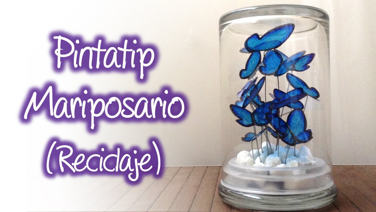 Mariposas de Plástico reciclado / Mariposario , Recycled plastic butterflies / Butterfly house