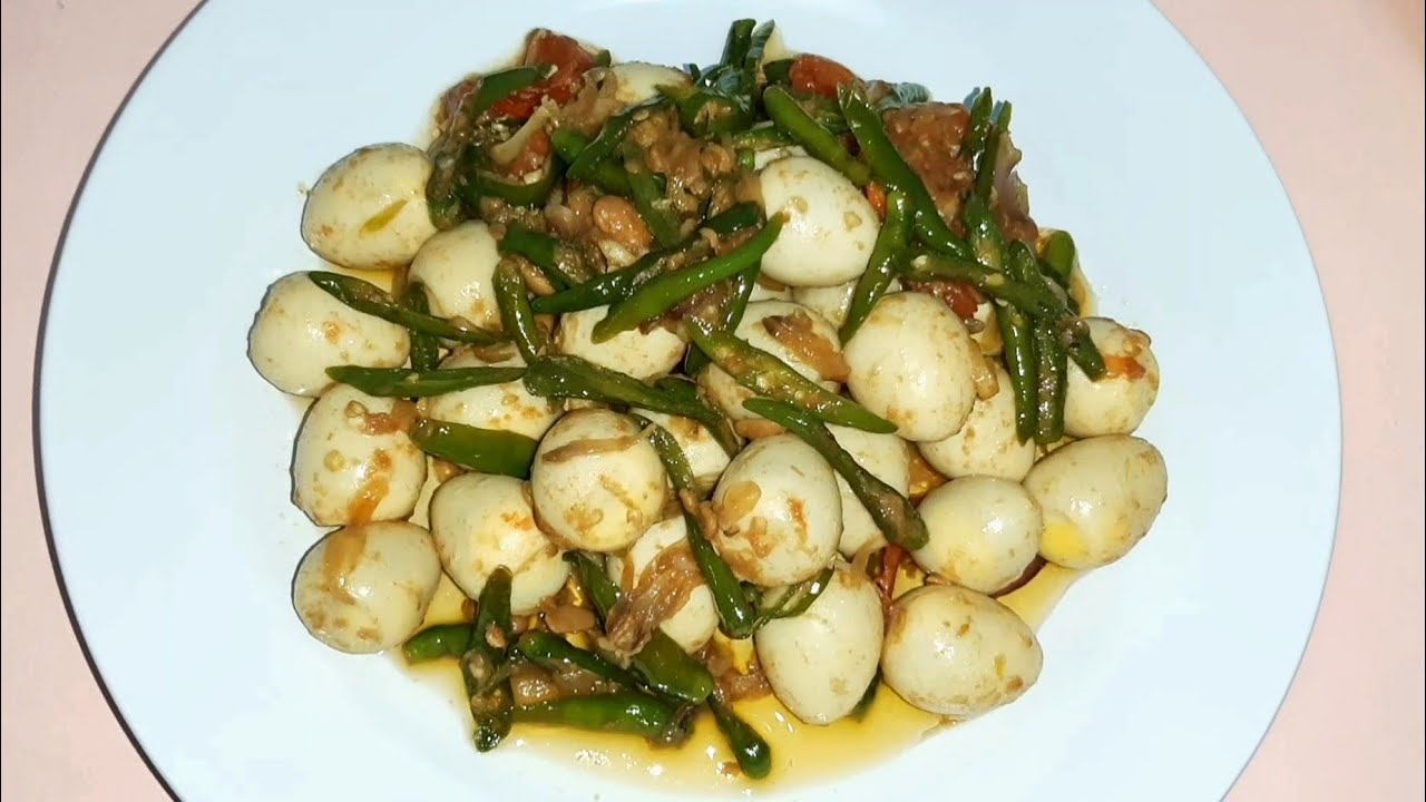 Tauco telur puyuh cabe hijau 