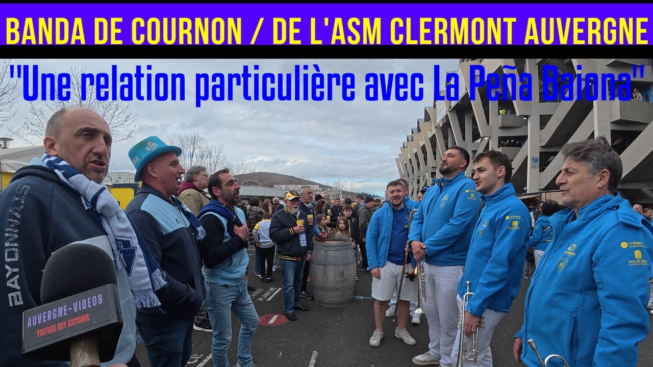 🎺La Banda de Cournon / de l'ASM Clermont Auvergne, une institution en  Auvergne