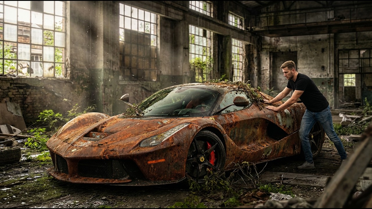 ASMR Car Restoration! Full Restoration of a DESTROYED Ferrari LaFerrari to Showroom Shine