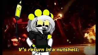 V’s return in a Nutshell // MURDER DRONES // EPISODE 8 SPOILERS!!!!!