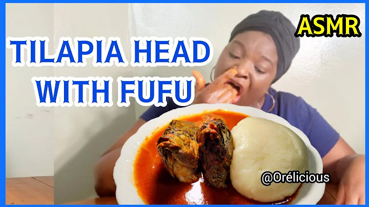 Tilapia Head With Fufu ASMR MUKBANG | Extreme Eating Sounds | No Talking | Orélicious