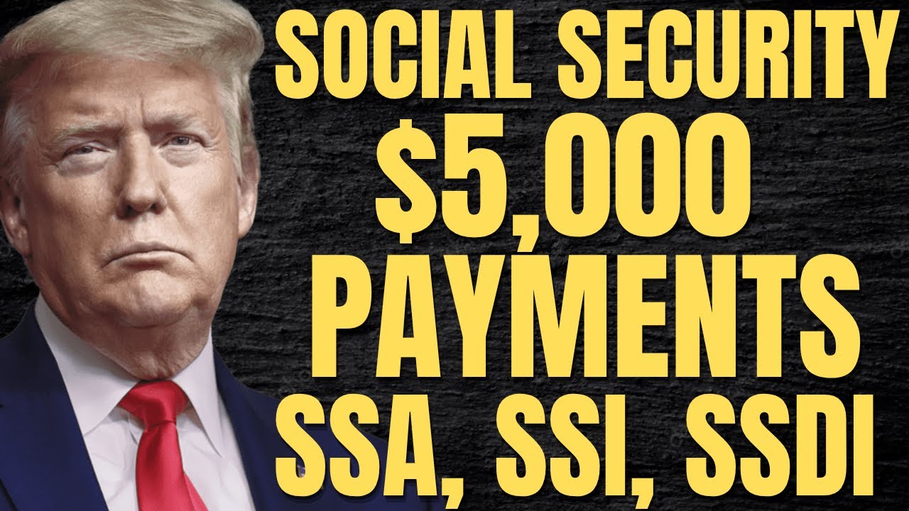 Выплаты социального обеспечения в размере 5000 долларов США для этих получателей пособия по социа...