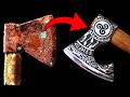 Antique Hatchet Restoration with AWESOME VIKING modifications