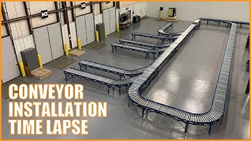 Sortation Conveyor Installation Time Lapse by Logic MH