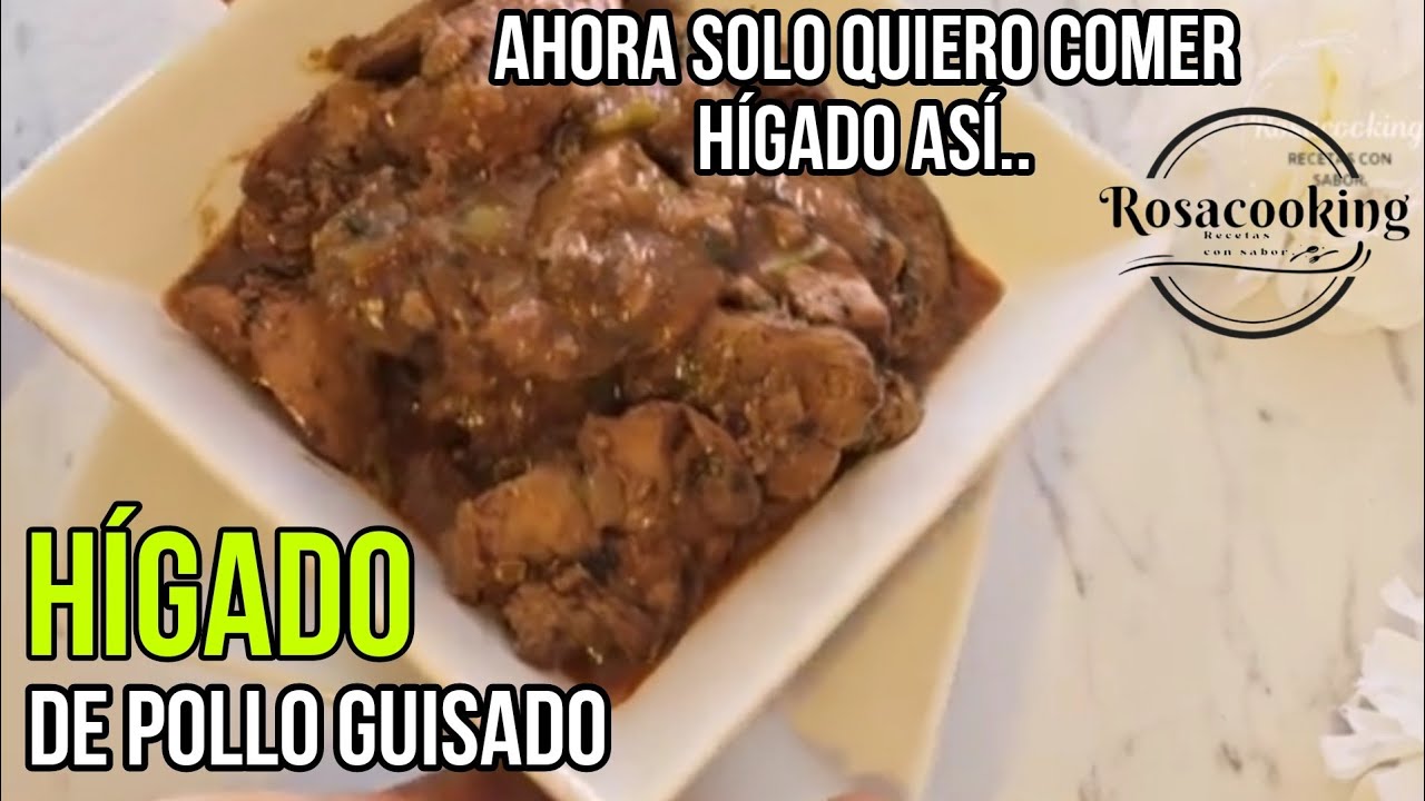 HIGADO de pollo GUISADO DOMINICANO/COMO HACER HÍGADO DE POLLO dominicano