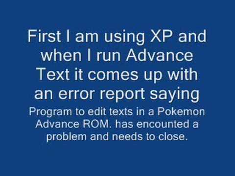 HELP ME! Advance Text Error
