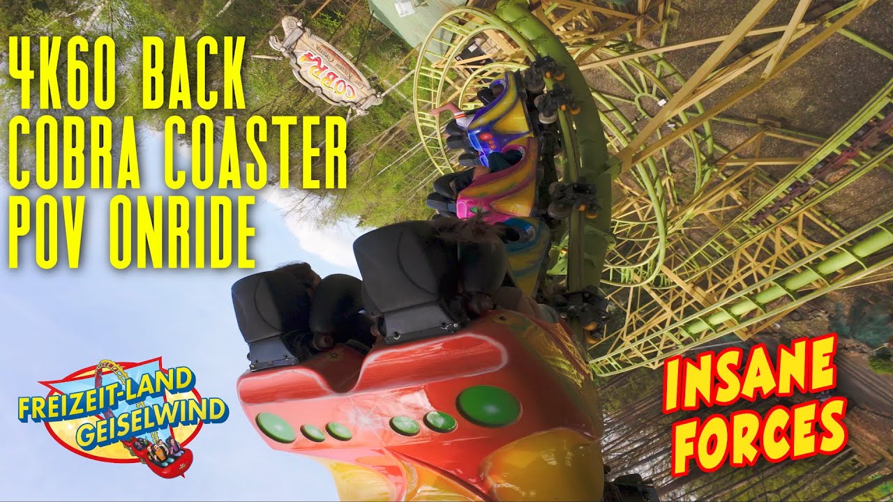 Cobra Coaster 4K60 Back Row POV Onride Geiselwind | Insane small Coaster at Geiselwind 2024 