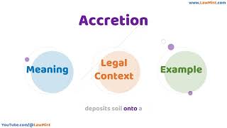 Accretion Meaning Legal Context & Example Legal Terms Simplified @LawMint