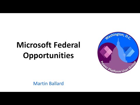 Microsoft Federal Opportunities - February 2023 Washington, DC User Group