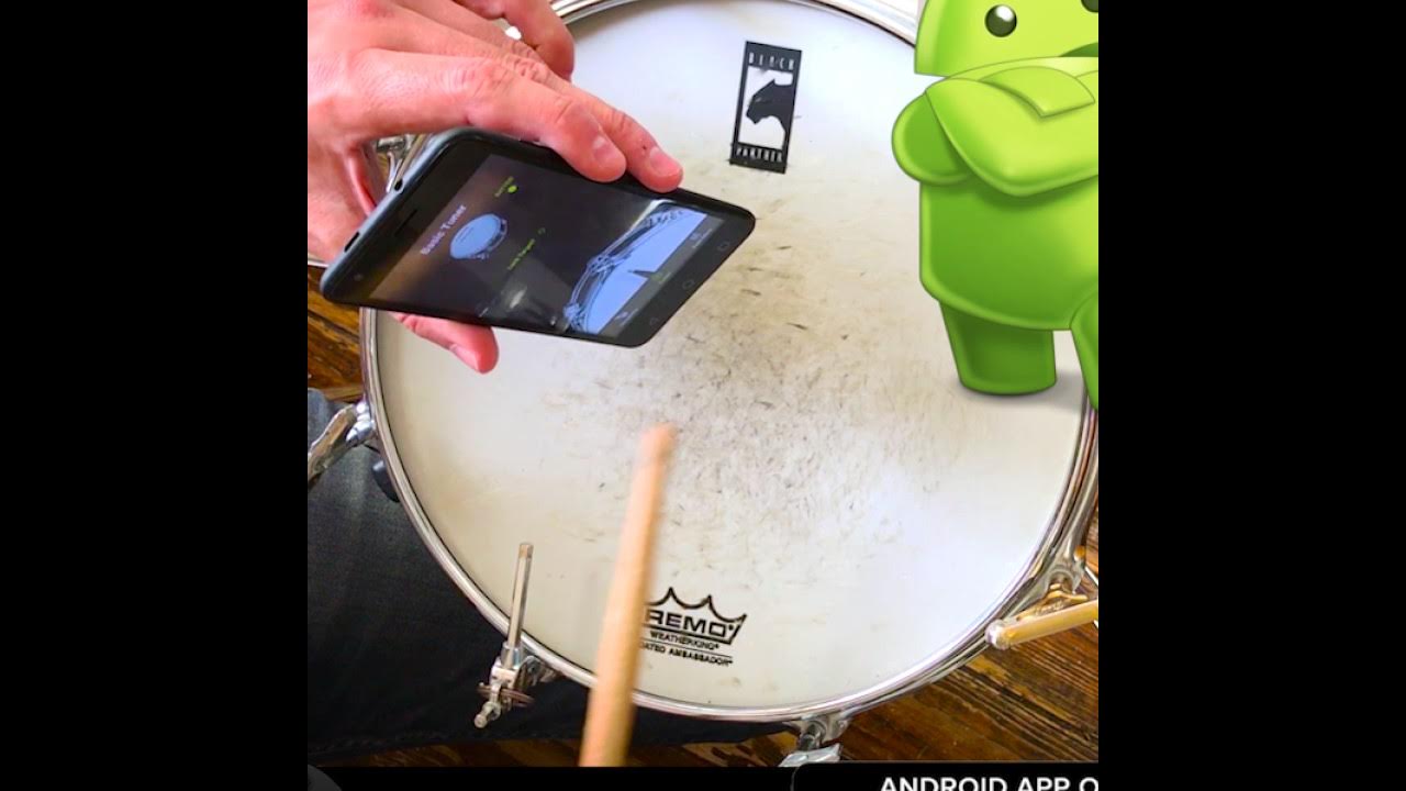 Drumtune PRO Android Tuning snare batter head to 422 Hz NOTB YouTube