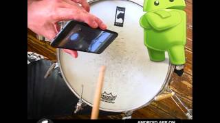 Drumtune PRO Android Tuning snare batter head to 422 Hz NOTB