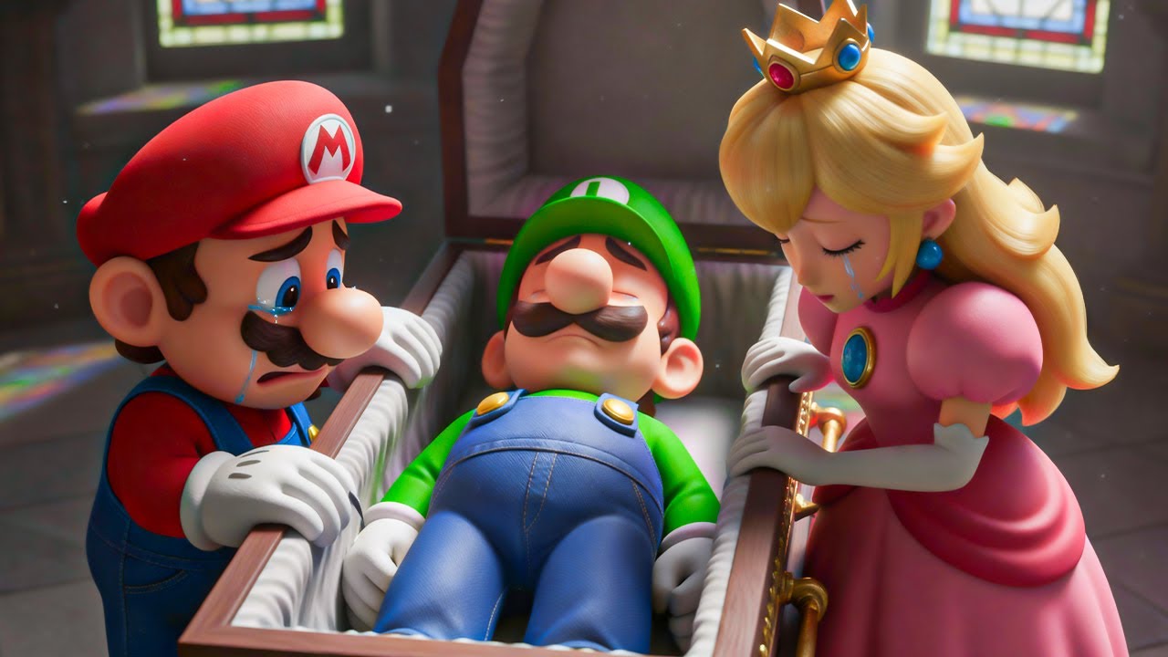 Luigi Is Dead… Mario and Peach Collapse in Tears! 😭👑Super Mario Odyssey Story