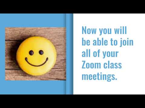 How to Connect to Zoom Class Meetings