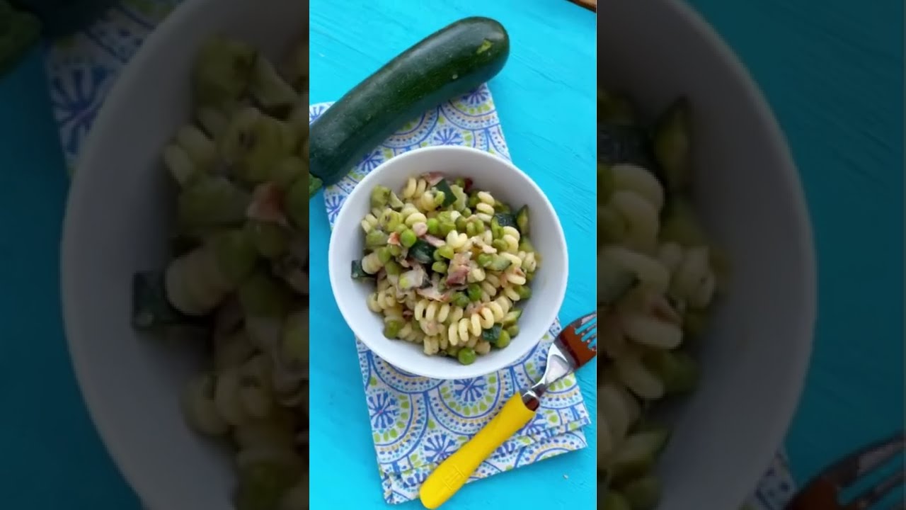 Zucchini Sweet Peas Pancetta Pasta Recipe | BuonaPappa