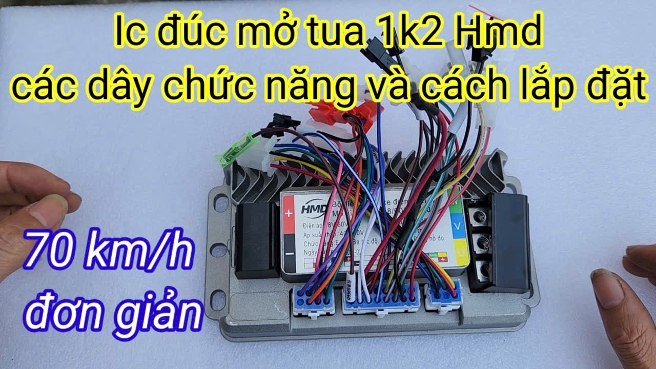 Cách lắp đặt ic đúc mở tua HMD 1k2 bản mới nhất và chi tiết từng dây chức năng