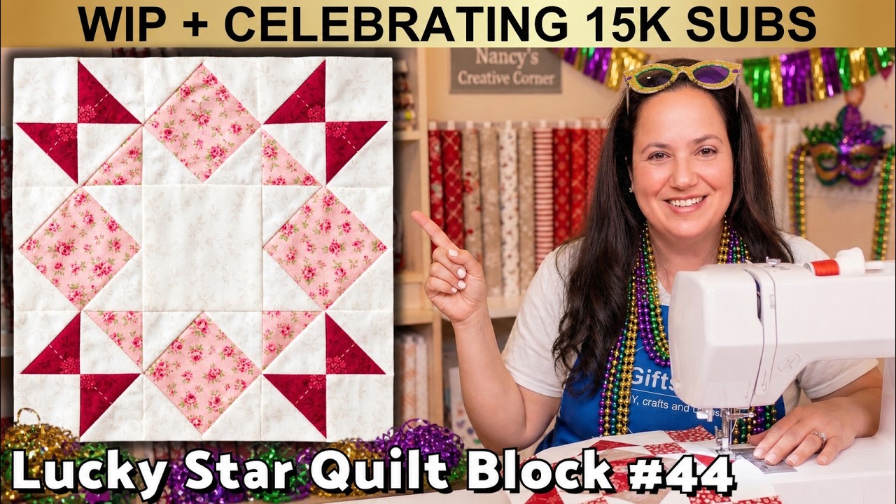 Stop Wasting Scraps! Sew This Beautiful Lucky Star Quilt Block | Celebrating 15k Subs