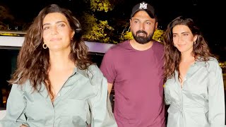 Karishma Tanna Spotted Along With Her Husband Varun Bangera In Bandra | Lehren Small Screen