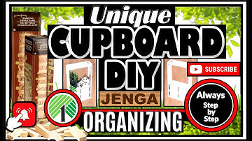 ✅GENIUS Dollar Tree INSPIRED DIY Crafts USING JENGA Tumbling Tower Blocks✅NEW Cupboard Organizer DIY
