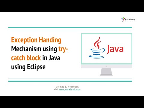 #35 Exception Handing Mechanism using try-catch block in Java using Eclipse