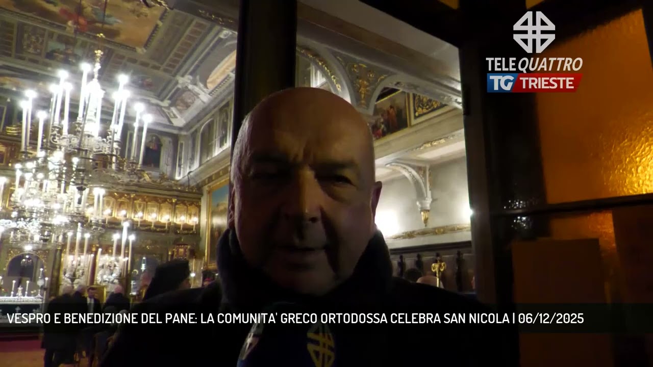 VESPRO E BENEDIZIONE DEL PANE: LA COMUNITA' GRECO ORTODOSSA CELEBRA SAN NICOLA | 06/12/2025