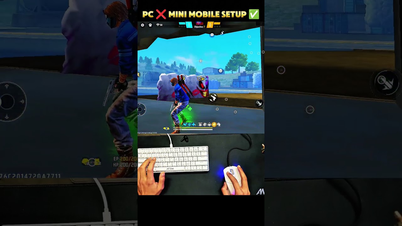 Pc ❌ mini mobile setup ✅| ⌨️🖱️📱 gg mouse pro 2 
