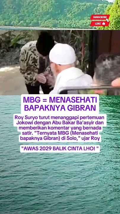 MBG: MENASEHATI BAPAKNYA GIBRAN. #ijazahjokowi #ijazahpalsu #psi #roysuryo #trendingshorts