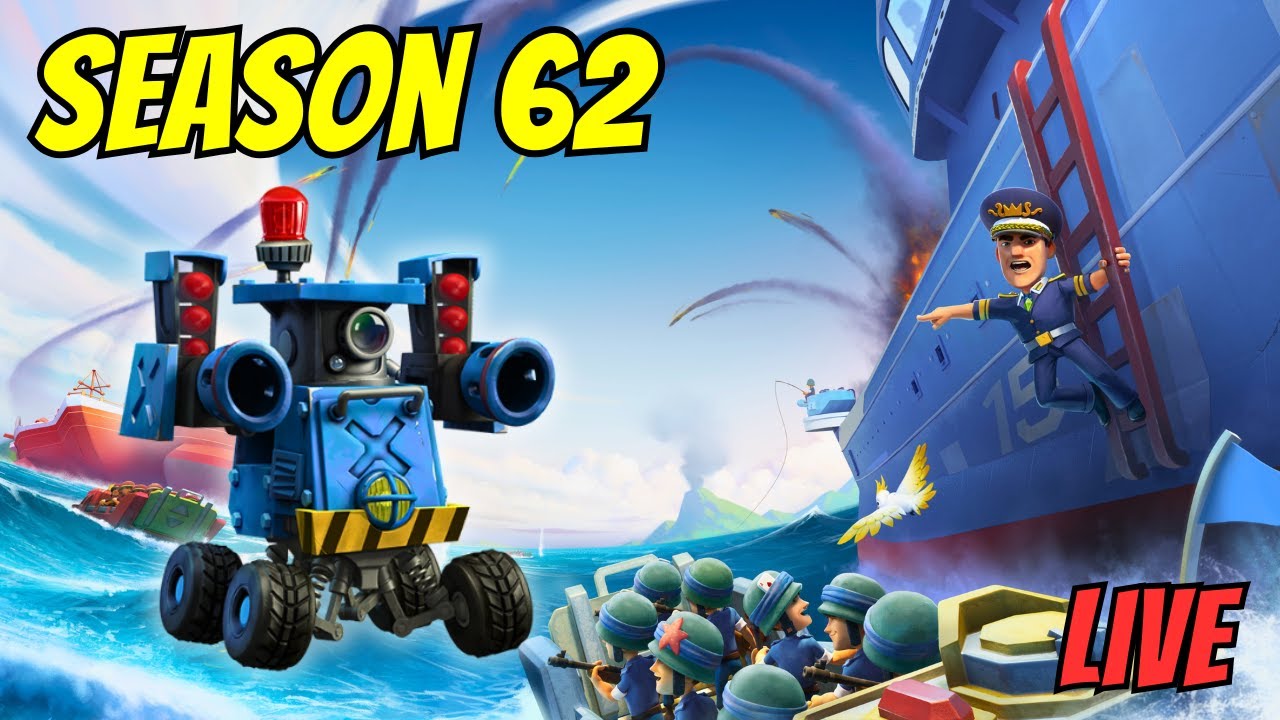 Boom Beach Warships Season 62 Playing with Seeker