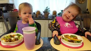 Twins try Sweet Corn Griddle Cakes