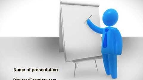 Whiteboard PowerPoint Template by PoweredTemplate.com