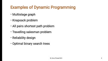 18CS42 DAA Module4  Introduction to Dynamic Programing