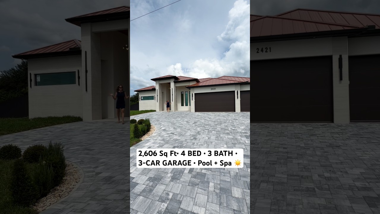 2,606 Sq Ft• 4 BED • 3 BATH • 3-CAR GARAGE • Pool + Spa ☀️