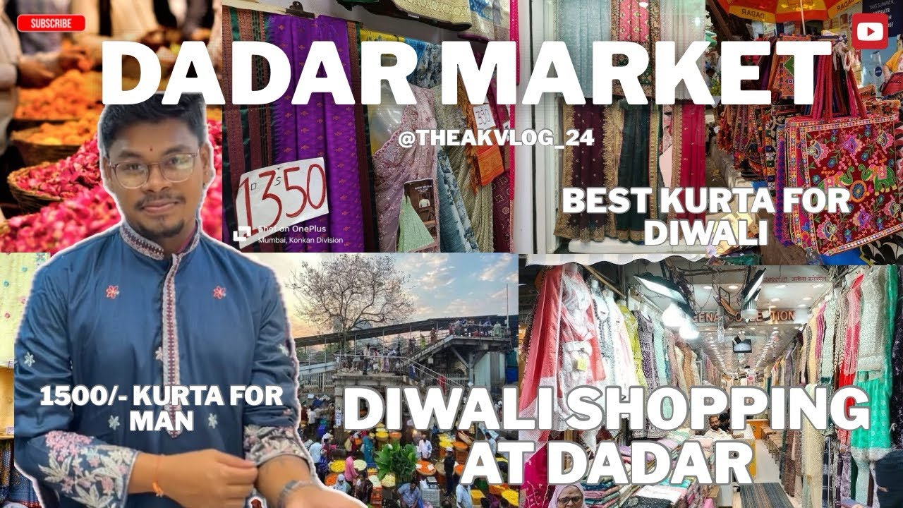 DADAR MARKET Diwali Shopping|Best Kurta For Men & Women|Budget Friendly Festive Outfits |Mumbai Vlog