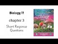 Biology class 11 chapter 3 short questions | national book foundation | federal board | new book